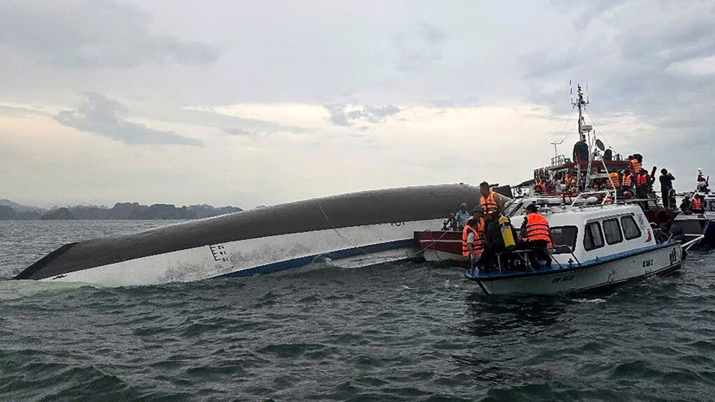 Dozens drown as tourist boat capsizes in Vietnam