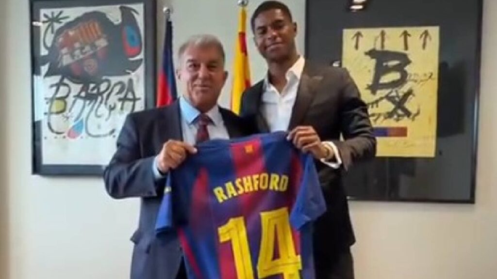 Marcus Rashford Manchester united Barcelona