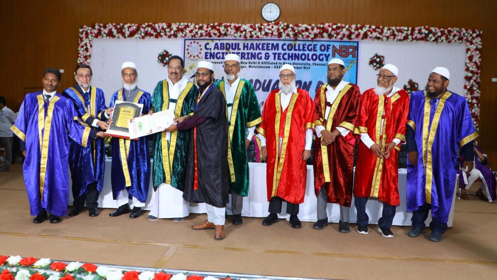 Graduation day of engineering college held in Ranipet