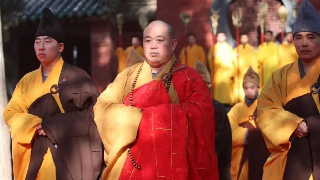 Shi Yongxin and the Shaolin temple were widely criticised for proposing a nearly US$300 million project in Australia that would include a temple, kung fu academy, and golf course. (Photo: X/@shanghaidaily)