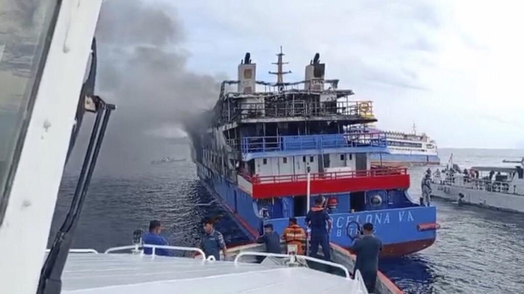 Indonesian passenger ferry catches fire at sea, killing at least 5