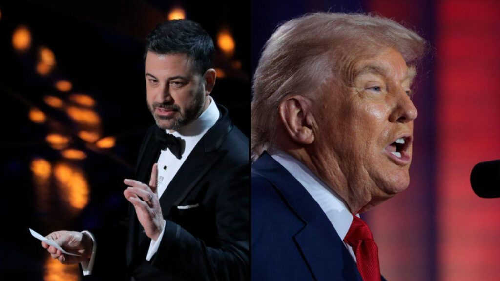 Jimmy Kimmel claps back at Trump’s cancellation claim with Epstein dig