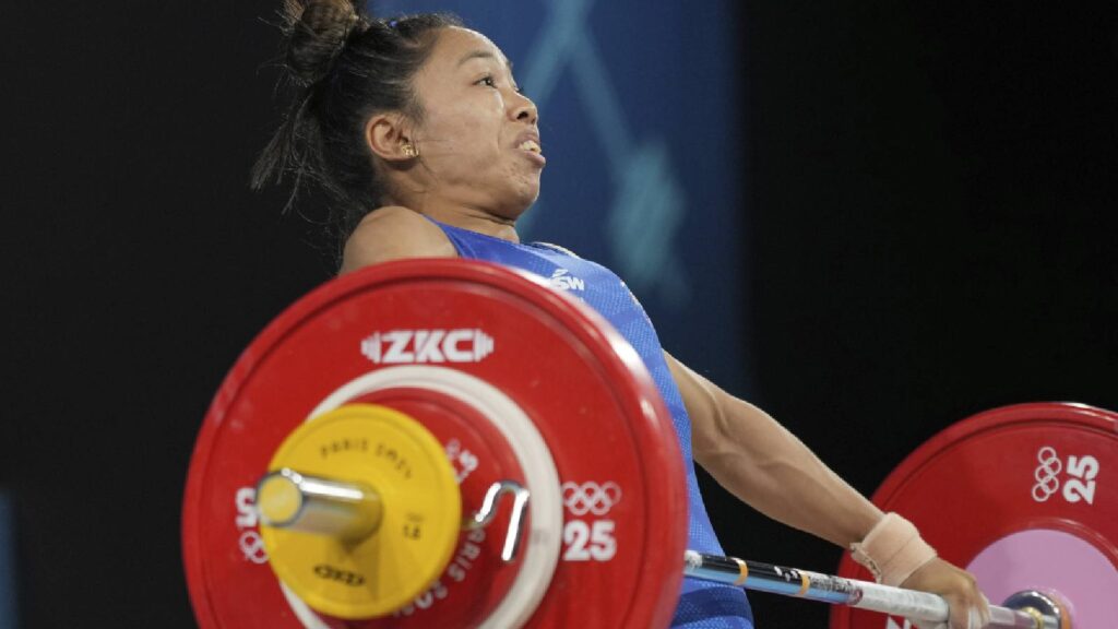After completing her rehabilitation and working on her technique in snatch, the Tokyo Olympics silver medalist is ready for another shot at the elusive Asian Games medal. (AP Photo)