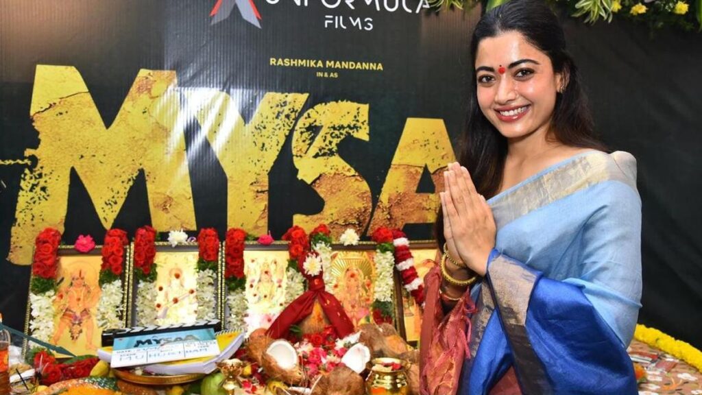Rashmika Mandanna’s action thriller ‘Mysaa,’ directed by Rawindra Pulle, launched Rashmika Mandanna’s action thriller ‘Mysaa,’ directed by Rawindra Pulle, launched