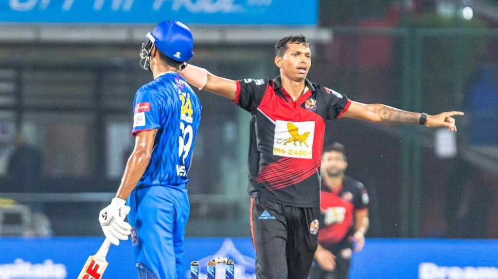 Arpit Rana, Navdeep Saini headline East Delhi Riders' win over Purani Dilli 6 in DPL 2025