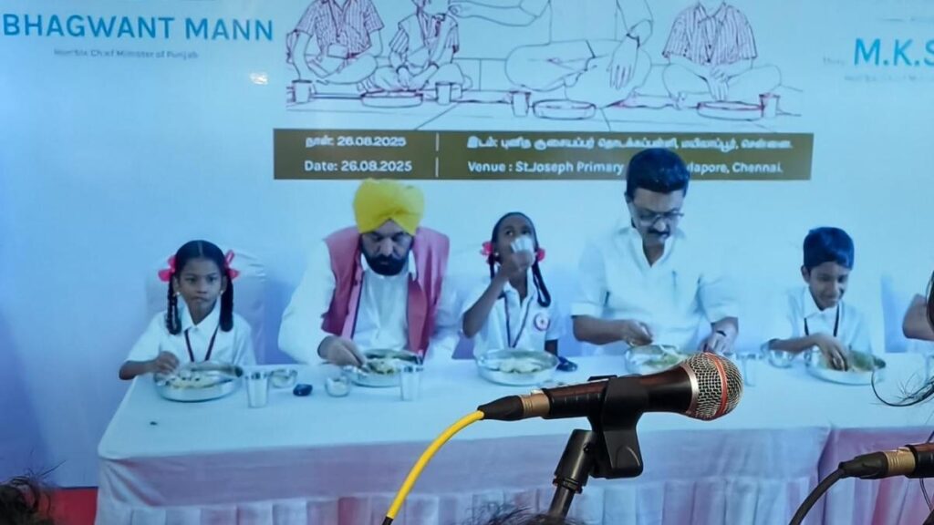 Bhagwant Mann assures Stalin to consider implementing T.N. Chief Minister’s breakfast scheme in Punjab by August 27
