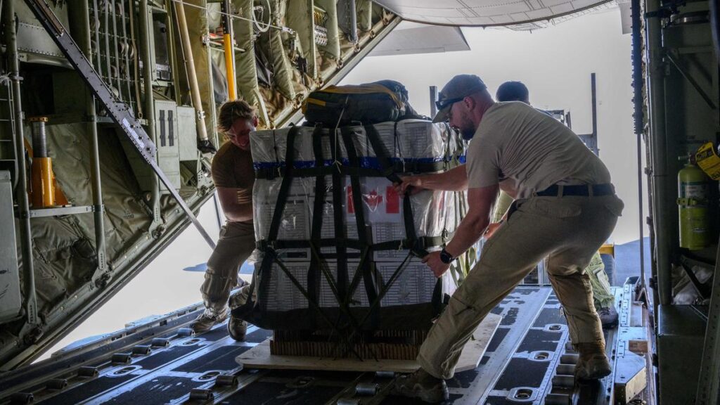 Canada airdrops aid into Gaza, says Israel violating international law