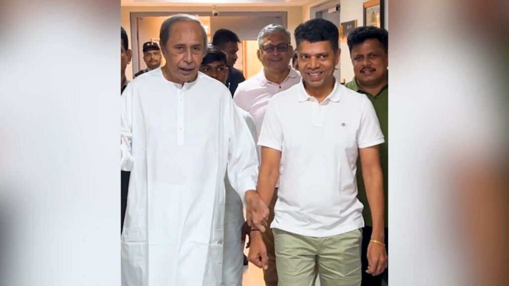 Bureaucrat-turned-politician VK Pandian’s recent appearances along with Naveen Patnaik have fuelled the speculation about his role in the party. (Screengrab from video)