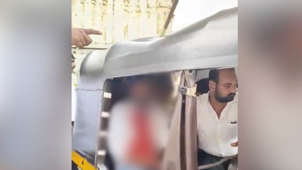 In freak accident, rod from metro site pierces through auto, gets stuck in man's head in Mumbai | Latest News India