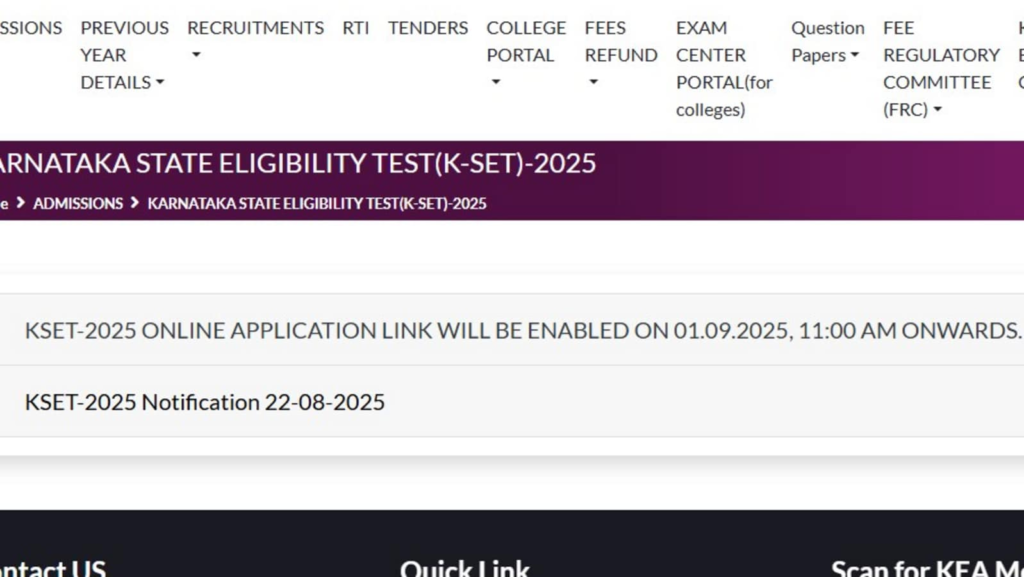 KSET 2025 registrations delayed, application window to open on September 1 | Competitive Exams