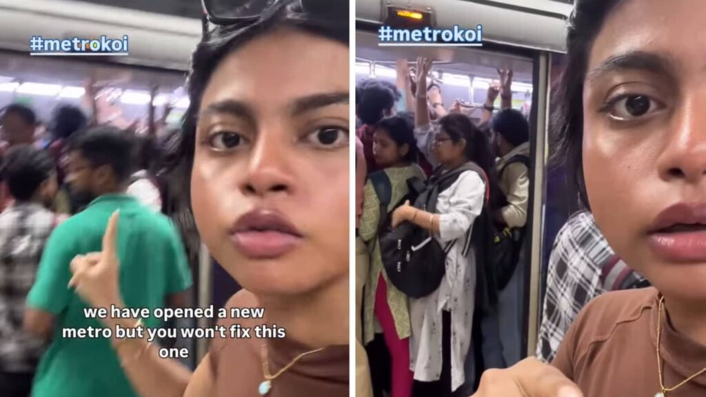 Kolkata woman’s furious rant about packed metro is viral: ‘We can’t go to office’ | Trending