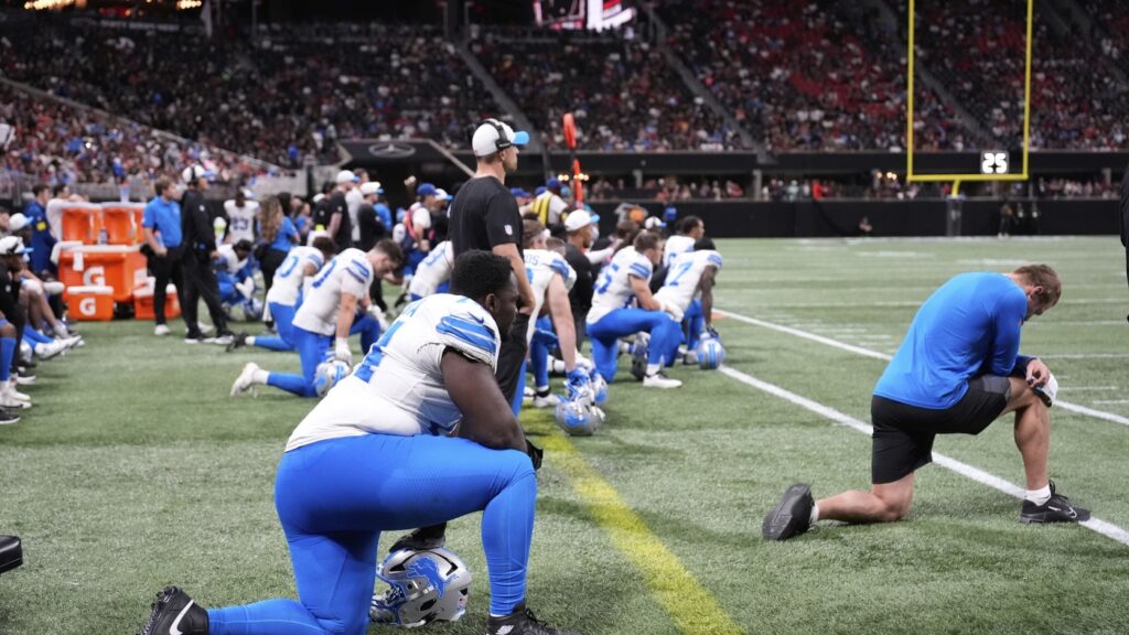 NFL preseason game ends early after serious injury to Detroit Lions' Morice Norris : NPR
