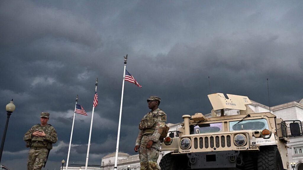 National Guard vehicle crashes into car in Washington, D.C. : NPR National Guard vehicle crashes into car in Washington, D.C. : NPR