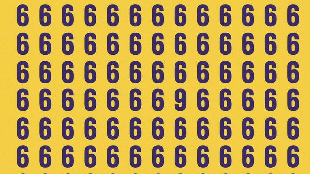 Optical Illusion: Can you spot number 9 in this grid in 20 seconds?