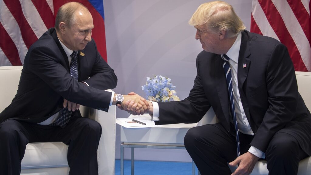 US President Donald Trump meets Russia President Vladimir Putin, uraine
