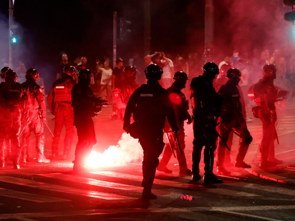 Serbian antigovernment protests escalate in third night of clashes | Protests News