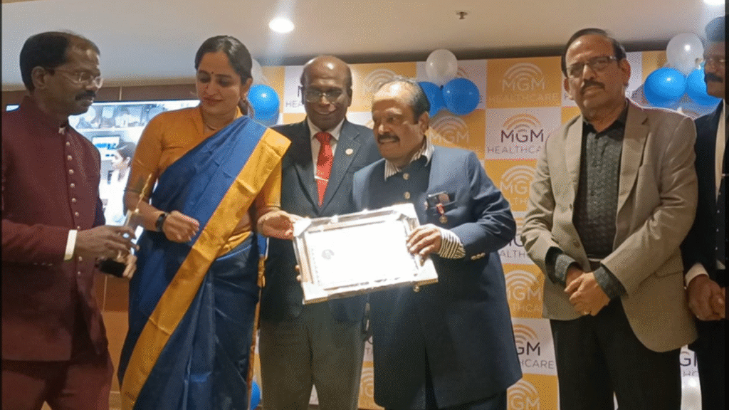 T.V. Devarajan gets award for service in internal medicine