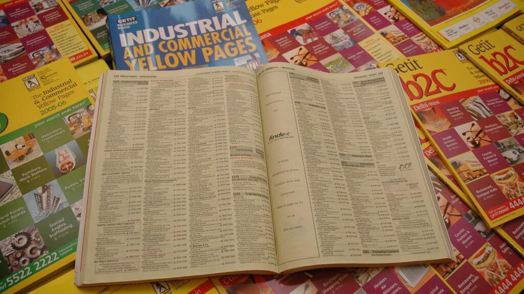 The Yellow Pages: a walk down memory lane