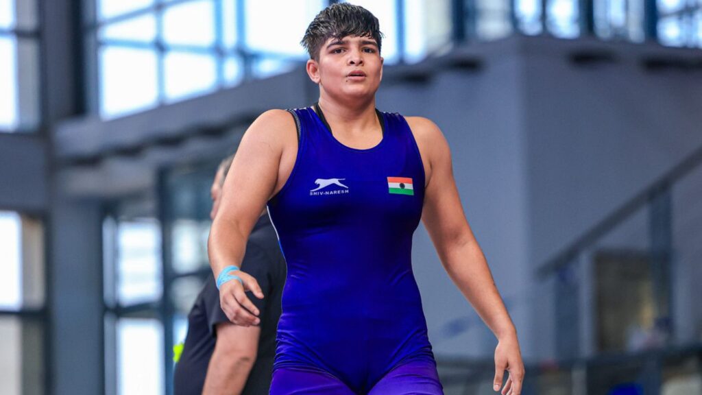 Kajal Dochak won the World U-20 title in the women’s 72 Kg final. (Photo: United World Wrestling)
