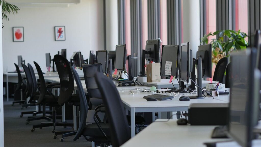 empty office with chairs vacancies