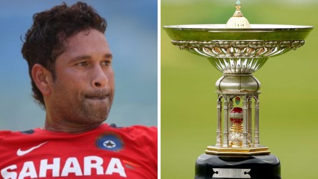 Sachin Tendulkar has been criticised for his silence in the renaming of the Pataudi Trophy. (BCCI/Reuters)