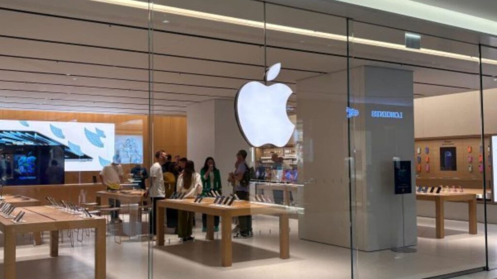 Apple sees record $9 billion sales in India as iPhone 17 launch nears: Report | Technology News The facade of Apple Hebbal store in Phoenix Mall Of Asia.