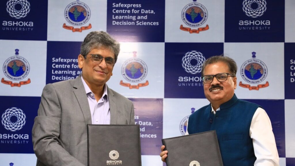 Ashoka University, IMD join hands to boost research in weather, climate change, disaster risk reduction & more Ashoka University, IMD join hands to boost research in weather, climate change, disaster risk reduction & more