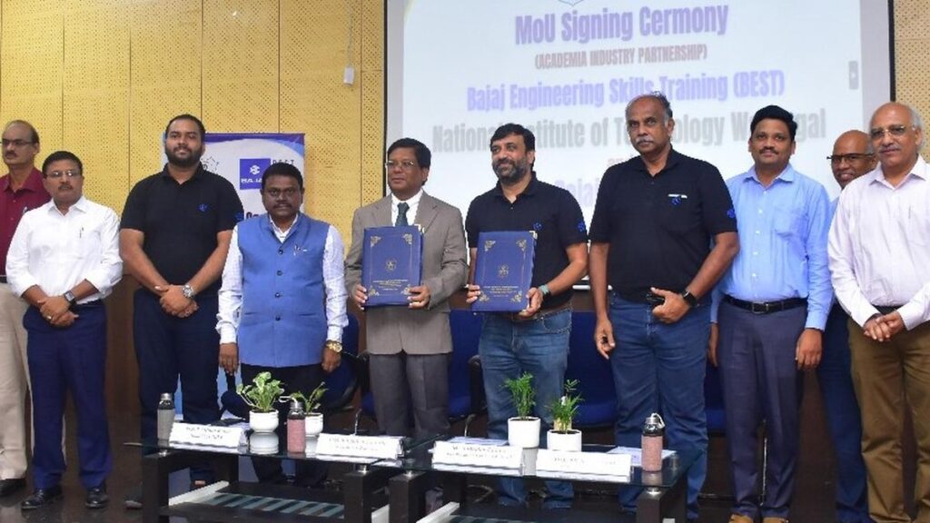 BEST upskilling at NITW soon; MoU signed with Bajaj Auto Ltd