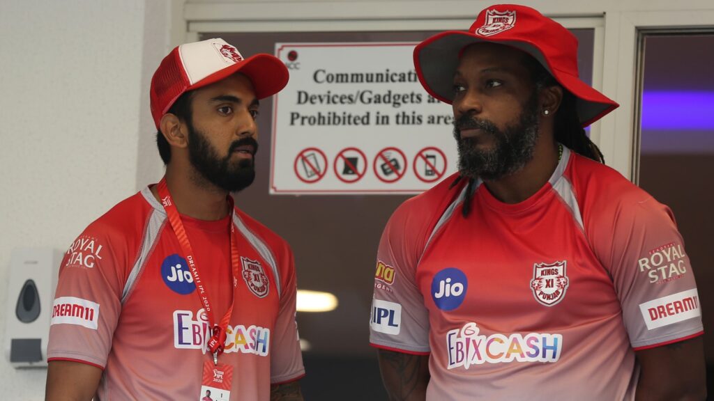 FILE IMAGE: KL Rahul with Chris Gayle for Punjab Kings (Kings XI Punjab) in IPL. (Sportzpics for IPL)