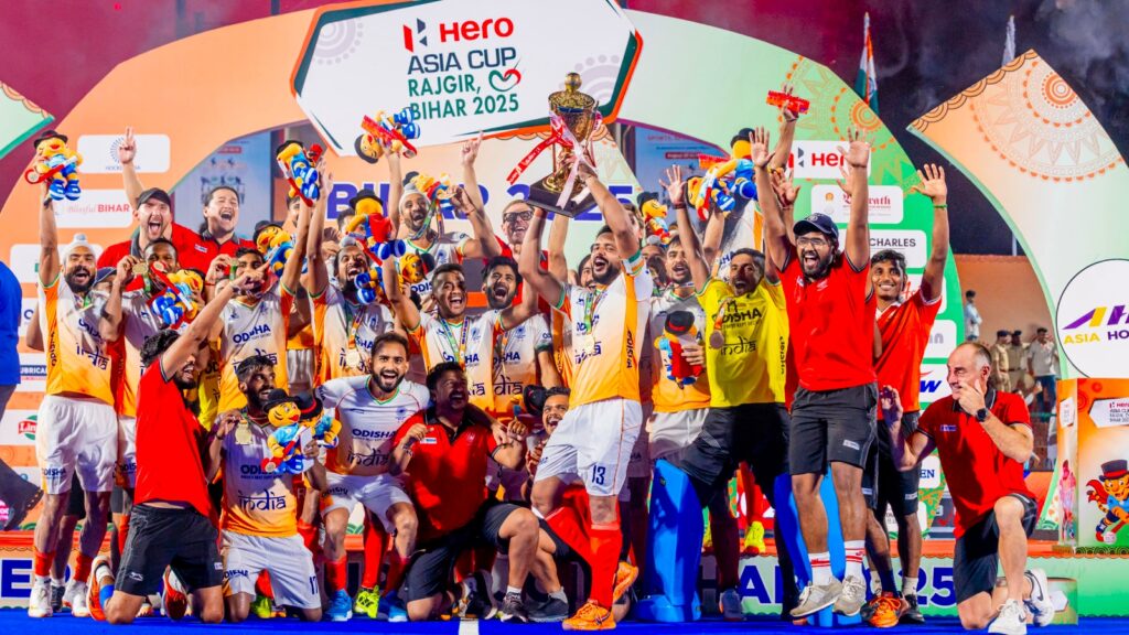 India win 4th Asia Cup hockey title in Rajgir; Here’s a full list of winners | Hockey News India hockey team celebrate winning the Asia Cup after defeating Korea in the final. (Hockey India)