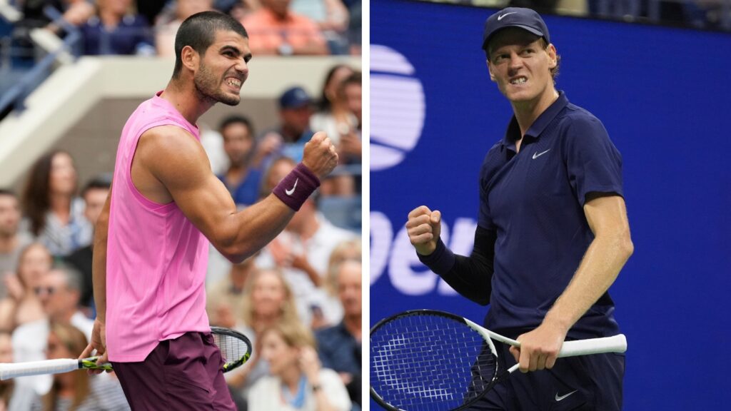 Jannik Sinner, Carlos Alcaraz create Open Era history with 3rd Grand Slam final of 2025 at US Open, break multiple records | Tennis News Carlos Alcaraz and Jannik Sinner became the first pair in Open Era history to reach three successive Grand Slam finals in a calendar year. (AP)