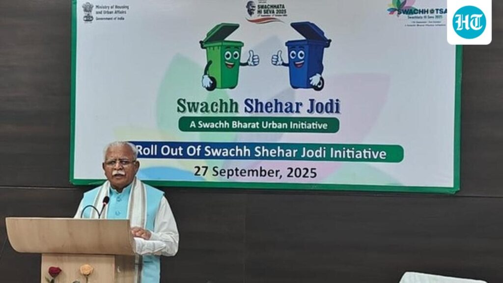 Khattar launches Swachh Shehar Jodi programme to boost urban sanitation Khattar launches Swachh Shehar Jodi programme to boost urban sanitation