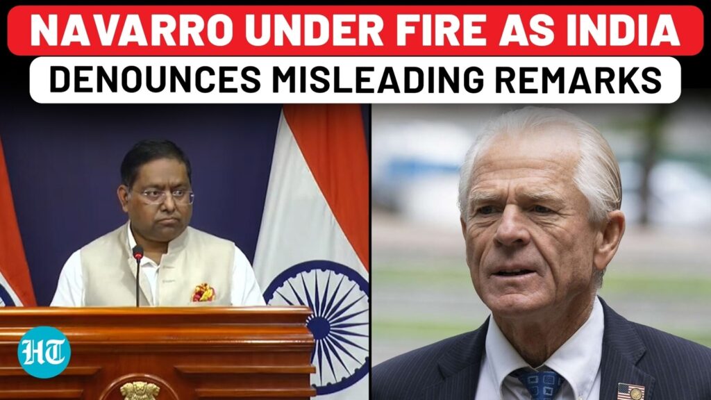 Navarro’s attacks on India met with firm words, MEA rejects controversial ‘brahmins' comments