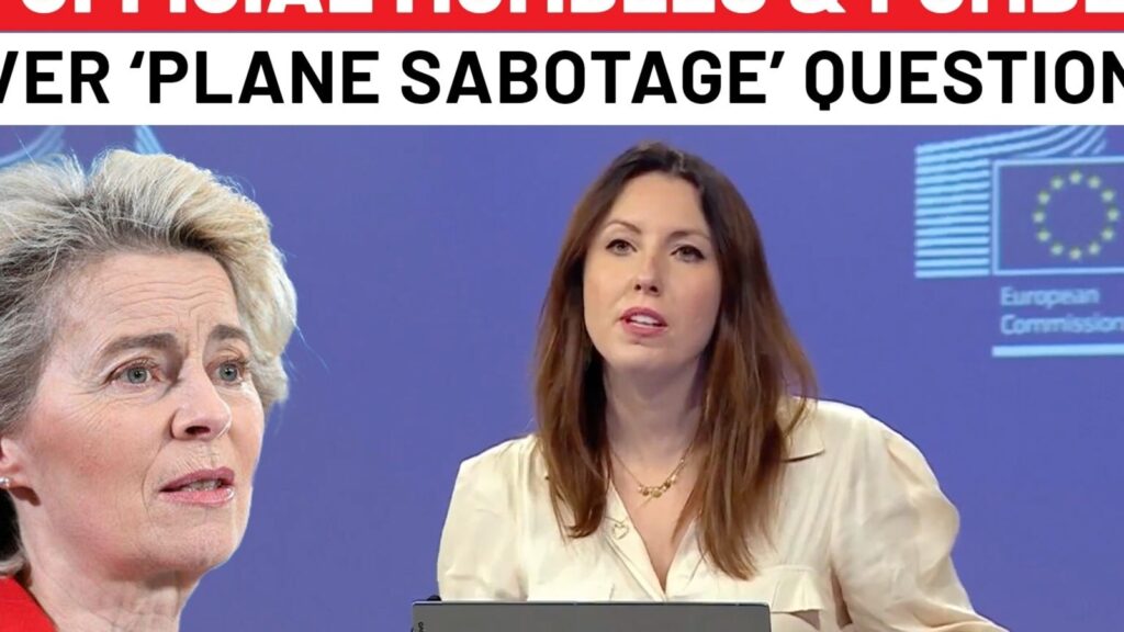 On camera: EU Spokesperson grilled by journalists over ‘Russia Jammed Von Der Leyen Plane’s GPS’ Claim