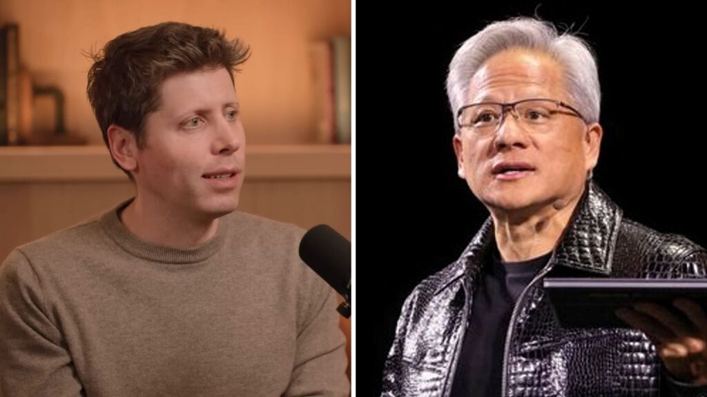 Sam Altman and Jensen Huang back Trump’s steep H-1B visa fee amid $100B OpenAI-Nvidia deal | Technology News President Trump’s $100K H-1B visa fee has sparked debate across Silicon Valley. (Express Image)