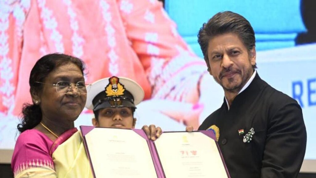 Shah Rukh Khan, Rani Mukerji, Vikrant Massey honoured with National Film Award Shah Rukh Khan, Rani Mukerji, Vikrant Massey honoured with National Film Award
