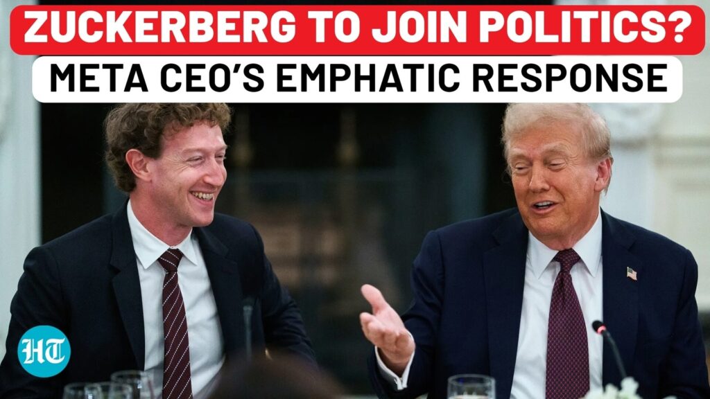 Trump Tells Zuckerberg to Enter Politics, Meta CEO’s Response Goes Viral Trump Tells Zuckerberg to Enter Politics, Meta CEO’s Response Goes Viral