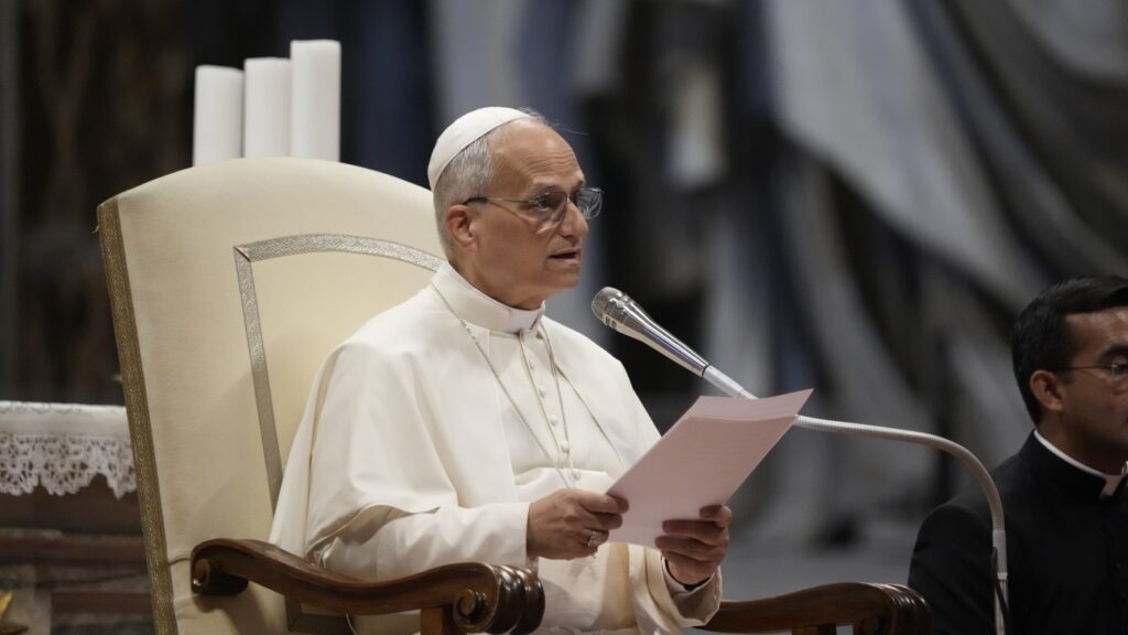 pope leo first interview : NPR