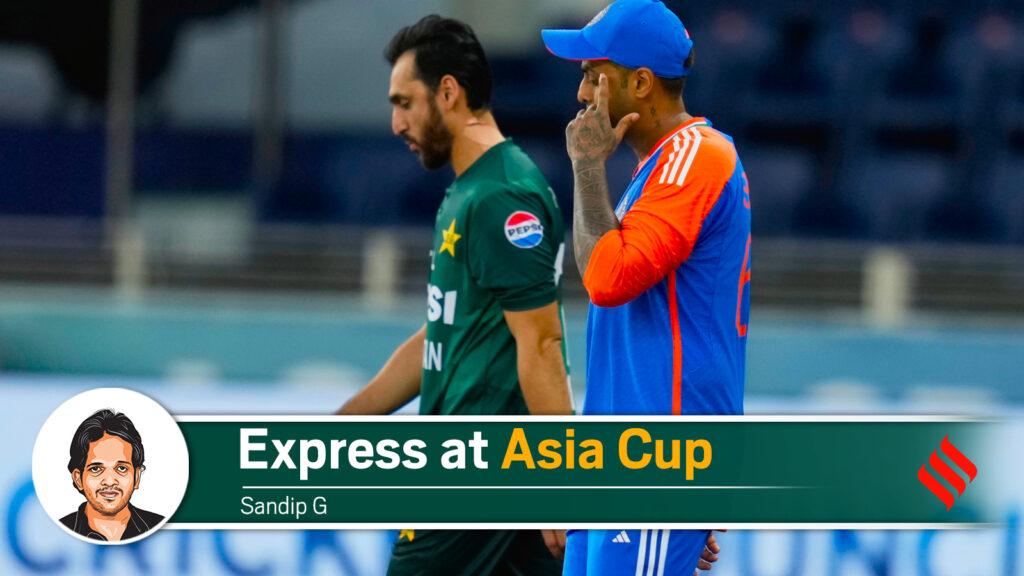 ‘Ahead of sportsmen’s spirit also’: What did Suryakumar Yadav say at press conference after beating Pakistan at Asia Cup? | Cricket News India's captain Suryakumar Yadav, right, and Pakistan's captain Salman Agha walk onto the field before the start of the Asia Cup cricket match between India and Pakistan at Dubai International Cricket Stadium. (AP Photo)