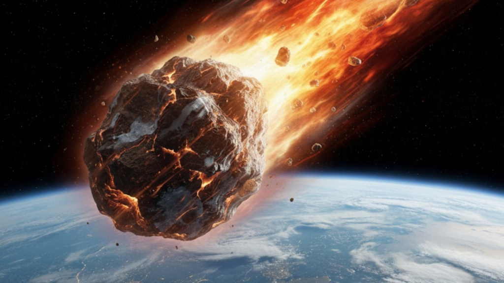 Aeroplane-sized asteroids approaching earth fast. Check details from NASA | Technology News Asteroid AI image