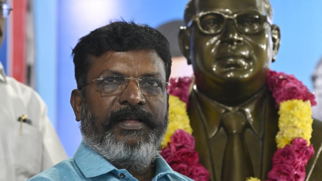 Book ‘Sanatana Sanghi’ lawyer for ‘attack’ on CJI: Thirumavalavan Book ‘Sanatana Sanghi’ lawyer for ‘attack’ on CJI: Thirumavalavan