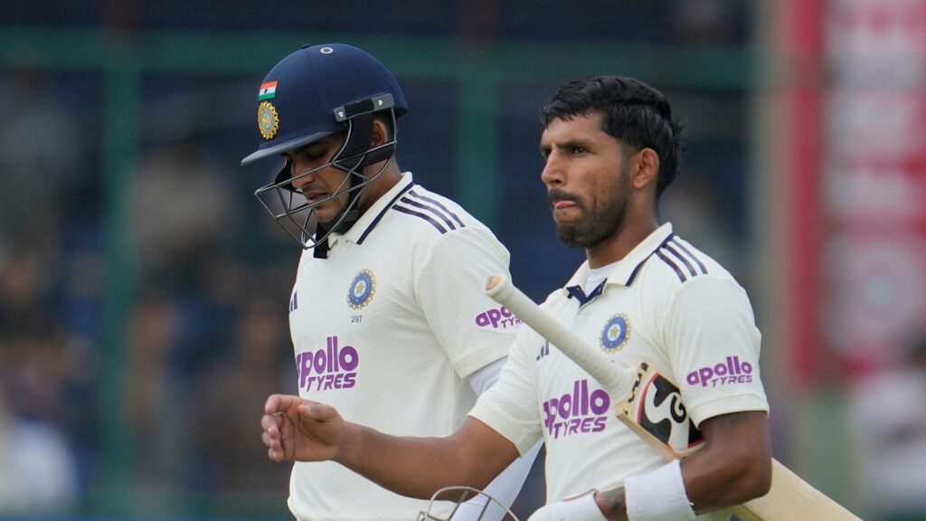 Jurel fell on Day 2 of the second Test in New Delhi trying to hit out against West Indies captain Roston Chase and his wicket prompted India's declaration as well. (AP Photo)