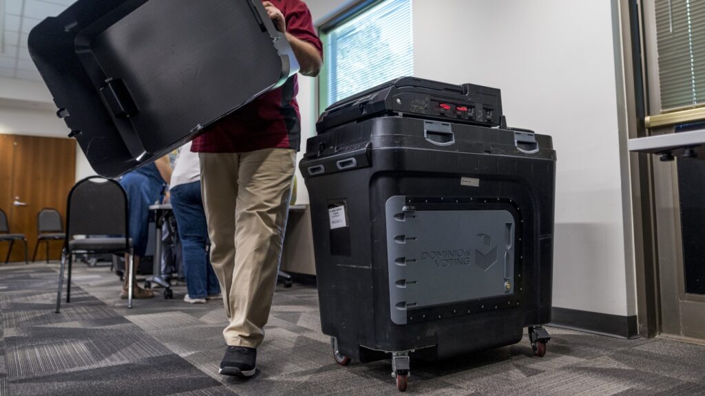 Dominion Voting Systems is sold and is now Liberty Vote : NPR Dominion Voting Systems is sold and is now Liberty Vote : NPR