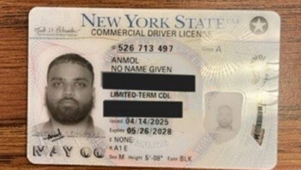 Indian trucker with ‘Anmol No Name Given’ license detained in Oklahoma amid illegal immigration crackdown