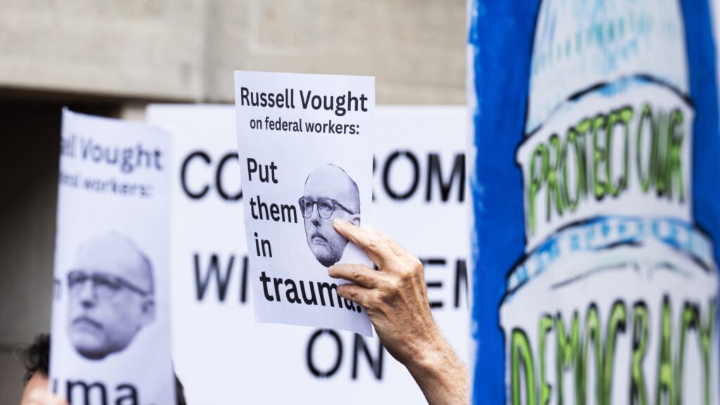 Lawsuit over government layoffs back in court as shutdown drags on : NPR Lawsuit over government layoffs back in court as shutdown drags on : NPR