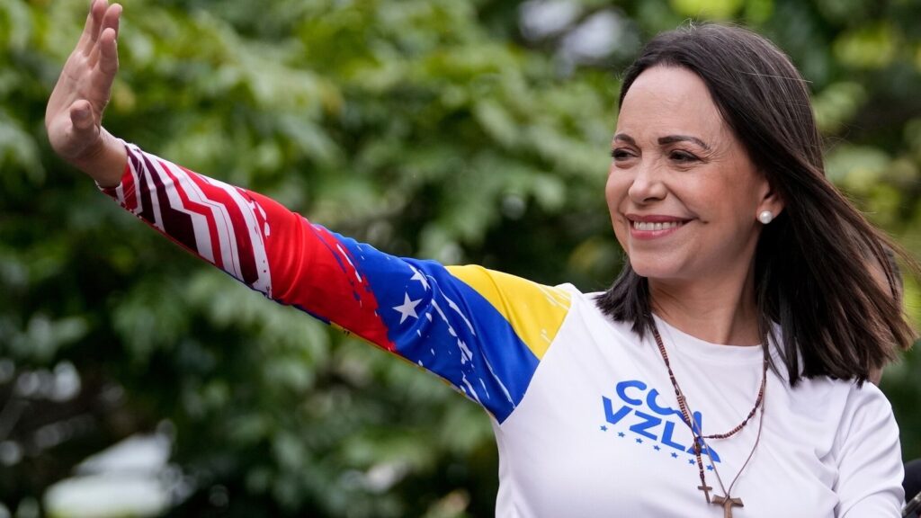 Maria Corina Machado in tears after she hears of Nobel win, says 'I have no words'