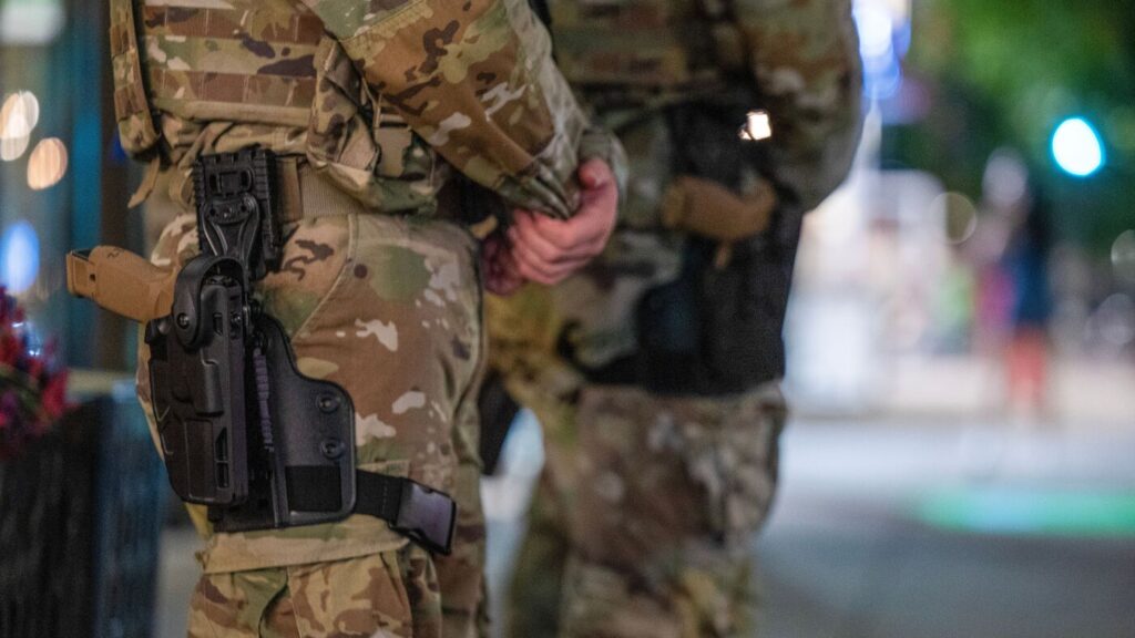 National Guard deployment; Pentagon press policy : NPR