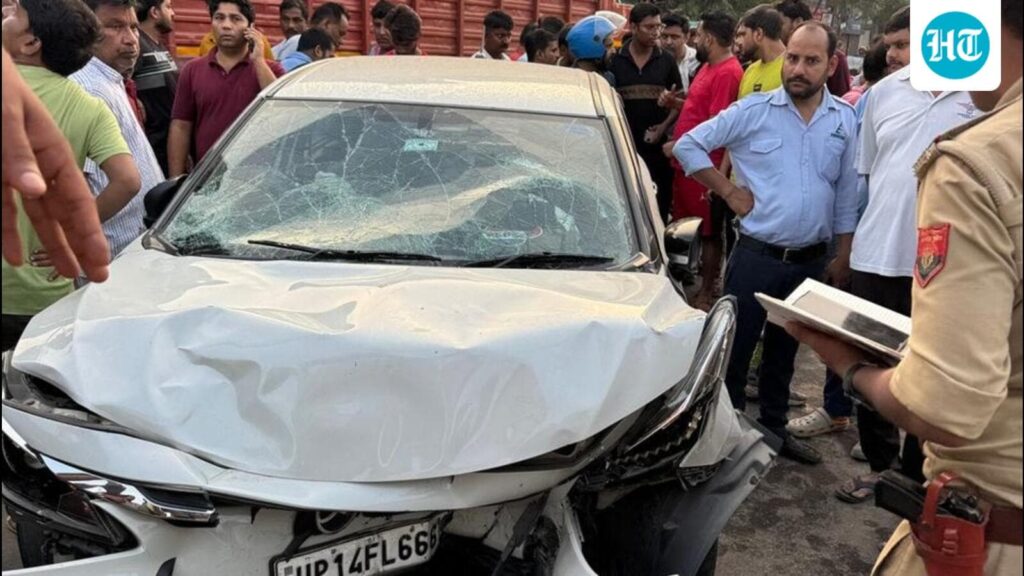 Speeding car mows down morning walkers in Ghaziabad; 3 women killed, 1 injured Speeding car mows down morning walkers in Ghaziabad; 3 women killed, 1 injured