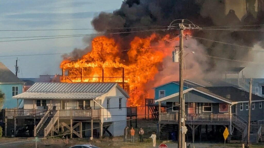 Surf City fire: Massive blaze near Trailer Bar in North Carolina, visuals show thick smoke; first details here