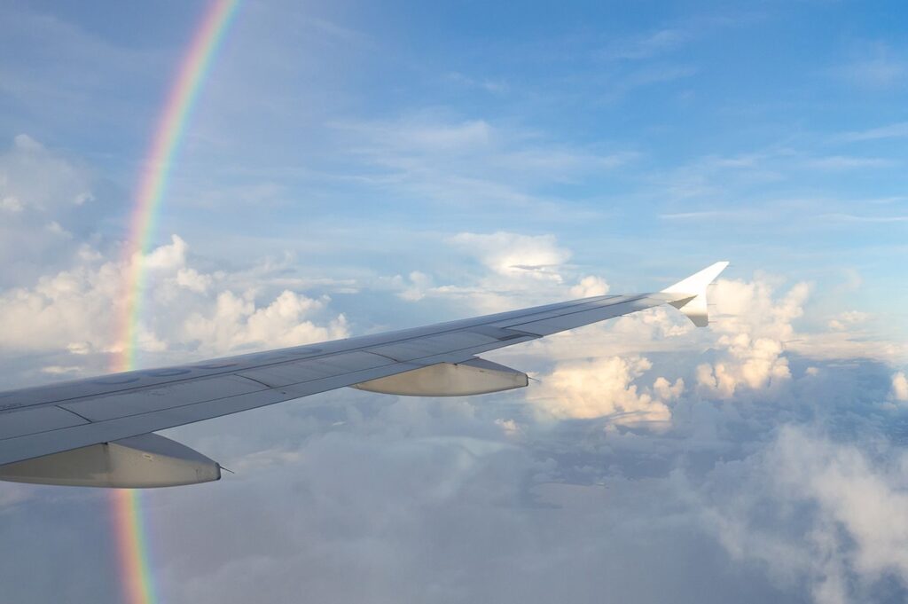 The 'Luckiest' Flights in the U.S. Will Take You Right Over Rainbows, According to a New Study
